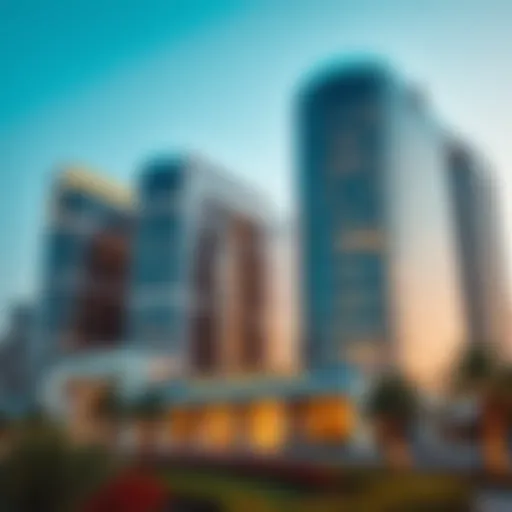 Modern architectural design of Al Ghurair office buildings showcasing innovation