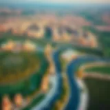 Aerial View of Tilal Al Ghaf Breathtaking aerial view of Tilal Al Ghaf showcasing its lush landscapes