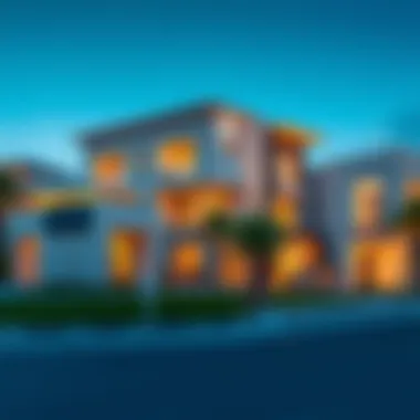 Modern Architecture in Tilal Al Ghaf Elegant residential community within Tilal Al Ghaf, reflecting modern architecture