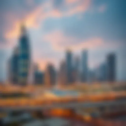 Dubai skyline with modern architecture