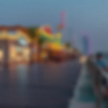 Economic Influence of the Boardwalk Economic growth indicators associated with the Boardwalk, featuring local businesses and attractions