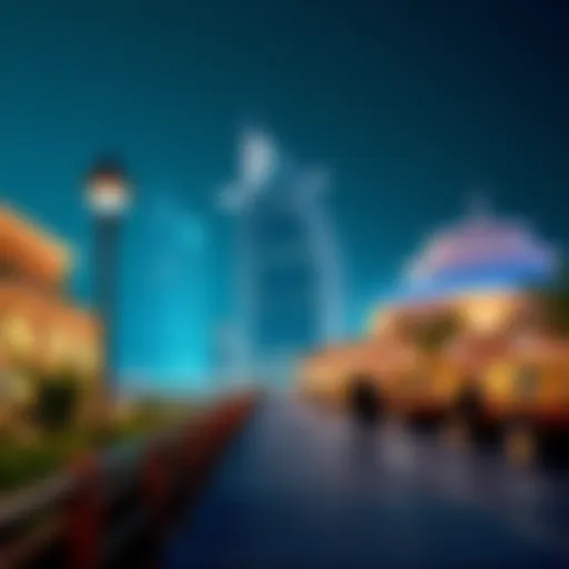 Stunning view of the Dubai Boardwalk showcasing its architectural elegance