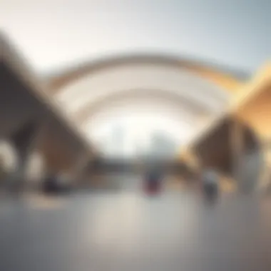 Architectural Excellence: Dubai Hills Train Station A futuristic design of the Dubai Hills Train station