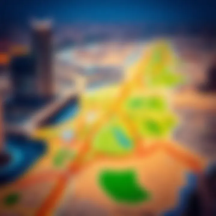 Navigating Connectivity: The Dubai Hills Train Route A vibrant map showcasing the Dubai Hills Train route