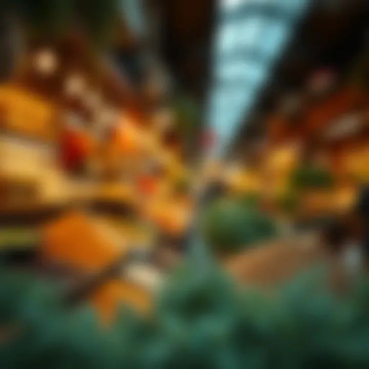 Traditional Market Stalls in the Spice Souk Traditional market stalls showcasing a variety of herbs