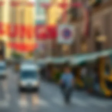 Vibrant Downtown Dubai Scenes Vibrant scenes from the bustling Downtown Dubai area