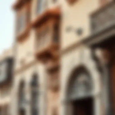 Traditional Architectural Details in Old Town Intricate architectural details of traditional buildings in Old Town