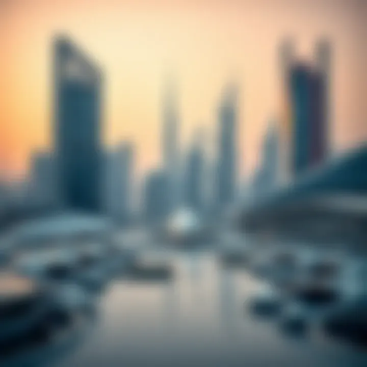 Futuristic skyline of Dubai showcasing innovative architecture