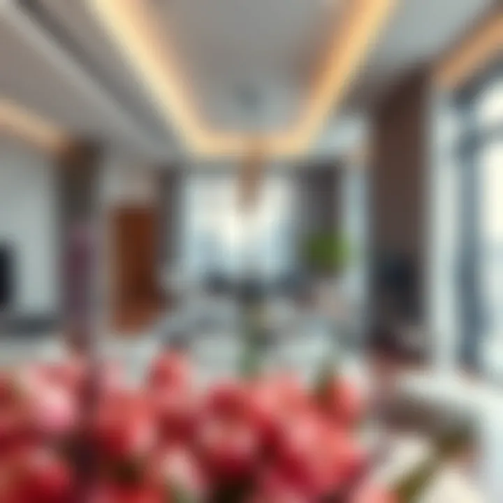 Interior design of a modern luxury apartment in Dubai