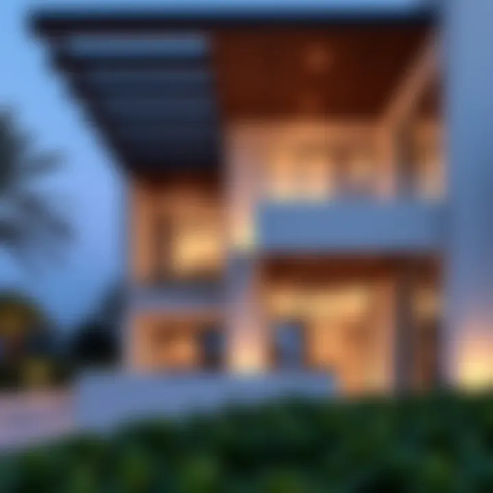 Modern Architectural Features of Camelia Architectural features highlighting modern design