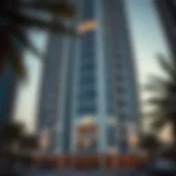 Stunning modern facade of the J5 Building in Dubai