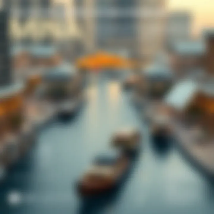 Infographic illustrating the economic impact of Mina Rashed on Dubai