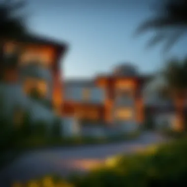 An Exclusive Neighborhood of Luxurious Homes Exclusive neighborhood showcasing deluxe homes