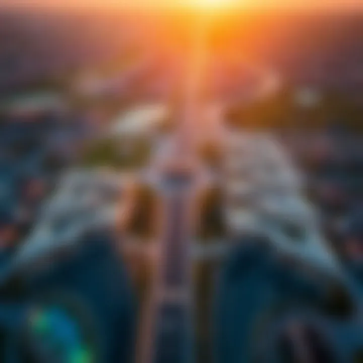 Aerial view of Thumbay Jurf showcasing its vibrant landscape