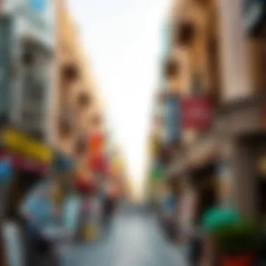 Vibrant Street Scene in Um Al Ramool A vibrant street scene depicting local shops and amenities in Um Al Ramool
