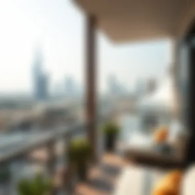 Stunning Balcony View from Villa Stunning view from a villa balcony overlooking the city