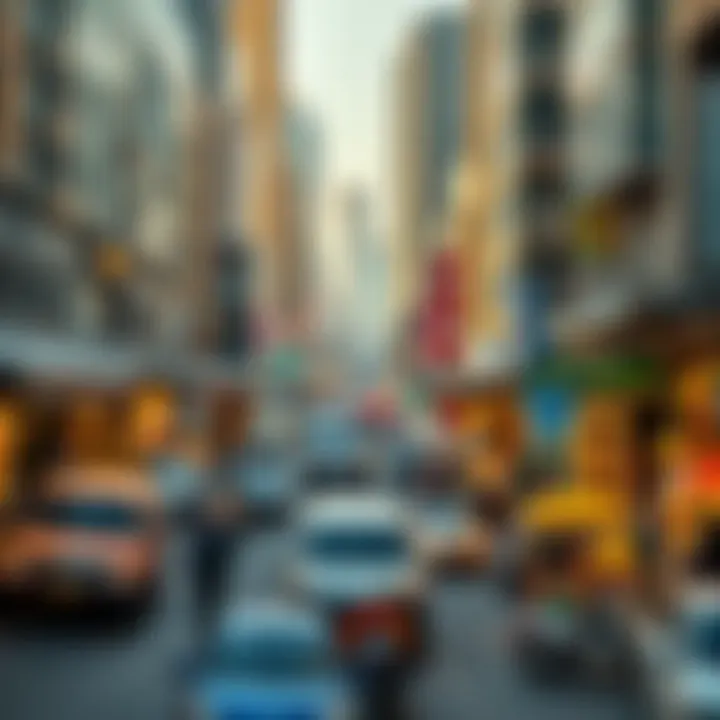 Real Estate Market Scene in Fida Downtown A bustling real estate market scene in Fida Downtown with emerging investment opportunities.