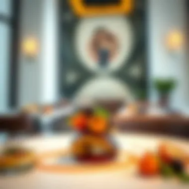 Culinary Artistry on a Plate Artfully presented gourmet dish showcasing culinary artistry