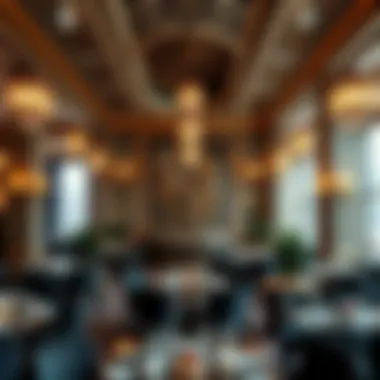 Luxurious Restaurant Interior Decor Luxurious restaurant interior with intricate designs