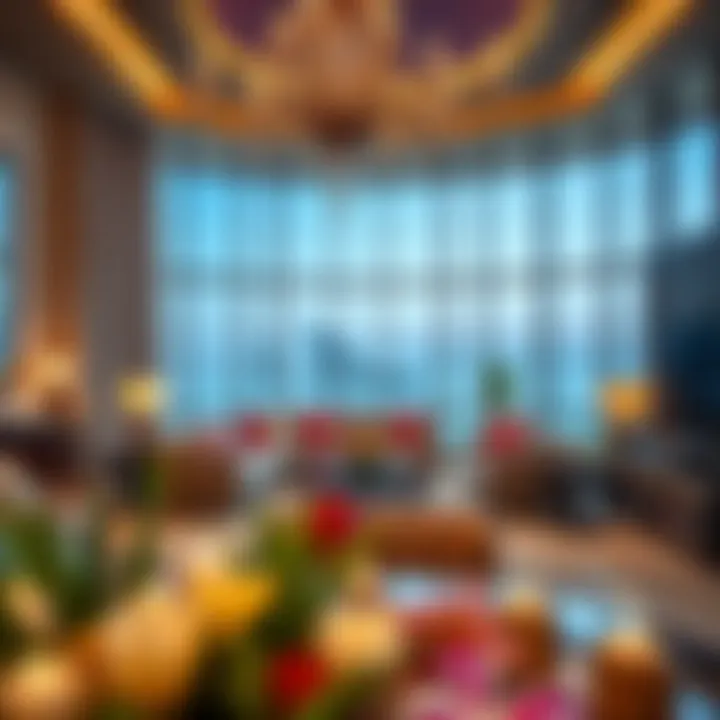 Opulent living space in a Five Palm Jumeirah suite