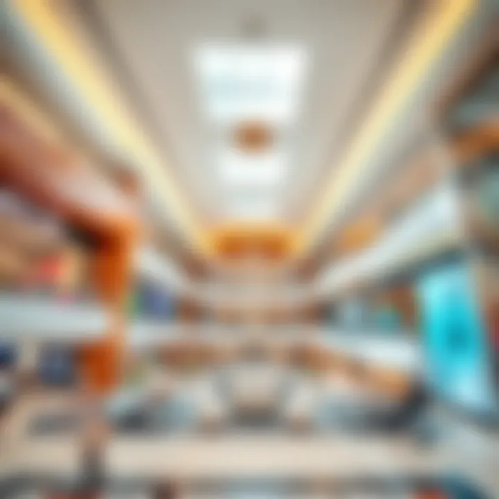 Interior shot highlighting the modern design and spacious layout of the mall