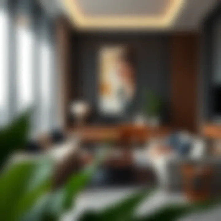 Modern interior design of a guest ready rental