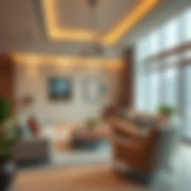Welcoming Living Spaces Cozy living room in a Dubai apartment