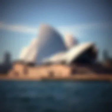 Sydney Opera House: A Symphony of Form and Function The intricate design of the Sydney Opera House against the backdrop of the harbor