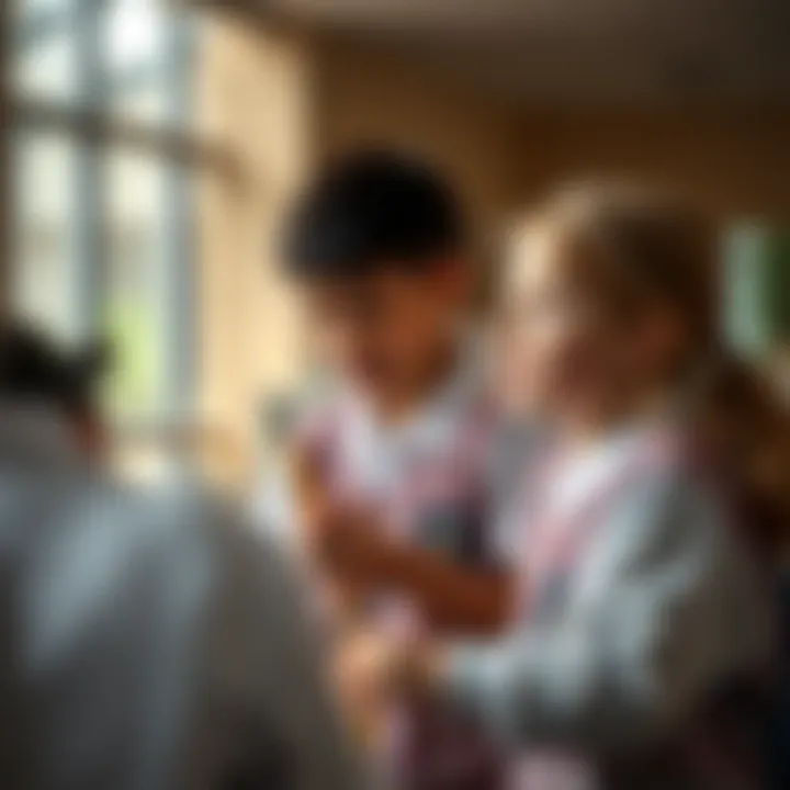 Students participating in extracurricular activities