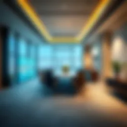 Showcasing a modern facility management office space in Dubai