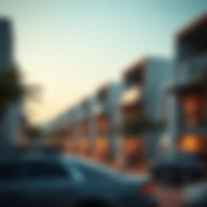 Sustainable Residential Community A modern residential community in Dubai emphasizing sustainable architecture