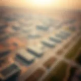 Aerial view of Sharjah's Industrial Area 10 showcasing its expansive layout and facilities