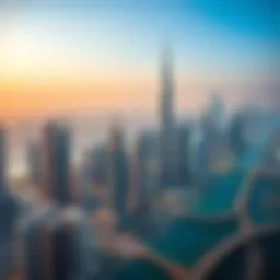 Aerial view of iconic Dubai skyline showcasing luxury residential developments.