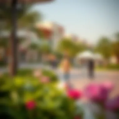 Vibrant community features with parks and recreational areas in Dubai.