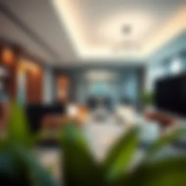 Contemporary Office Interiors at Iris Bay Tower Interior office space highlighting contemporary design