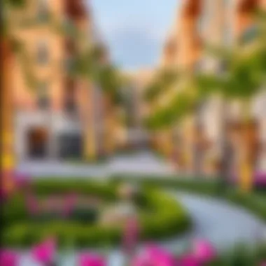 Vibrant community spaces in Jumeirah Village Circle with parks and recreational areas