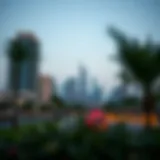 Stunning skyline of Jumeirah Village Circle