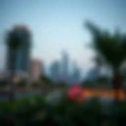 Stunning skyline of Jumeirah Village Circle