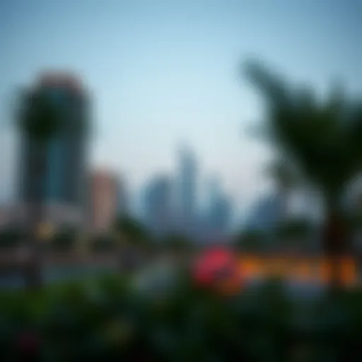 Stunning skyline of Jumeirah Village Circle