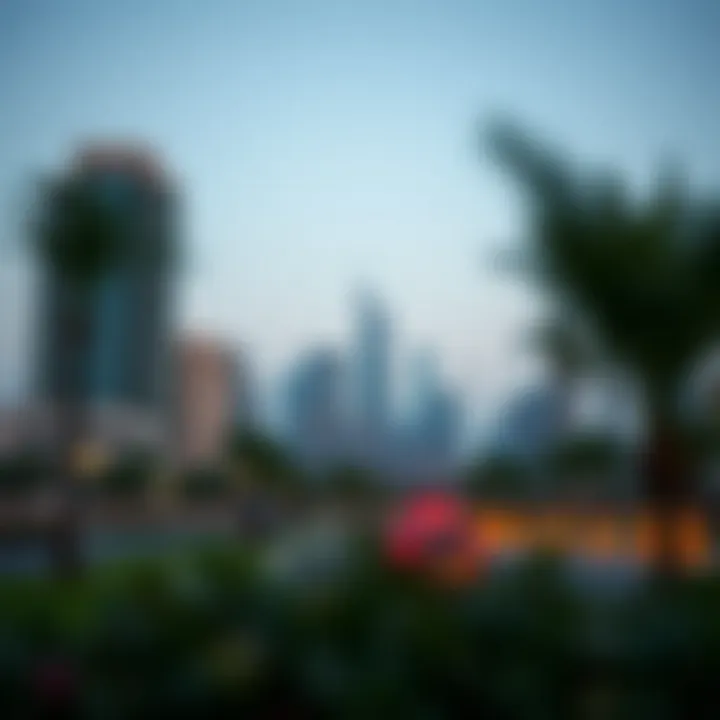 Stunning skyline of Jumeirah Village Circle