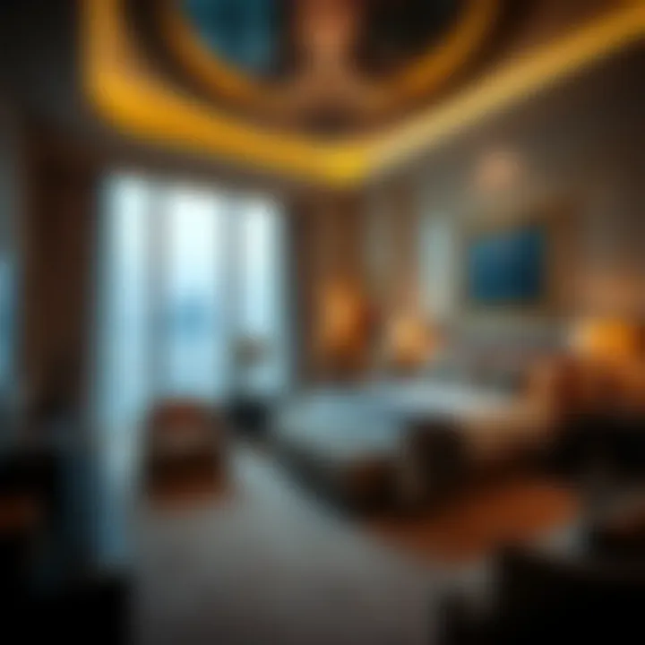 Luxurious guest suite interior at JW Marriott Dubai Marina highlighting opulence