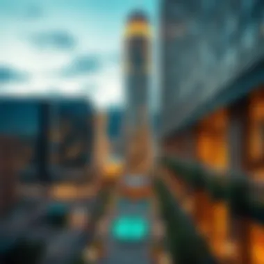 Architectural Marvel of Lake City Tower Stunning architectural view of Lake City Tower