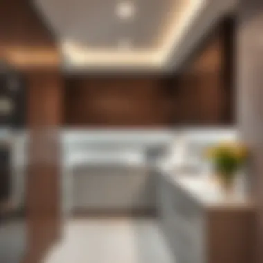 Modern kitchen facilities in Mercure Dubai Barsha Apartments