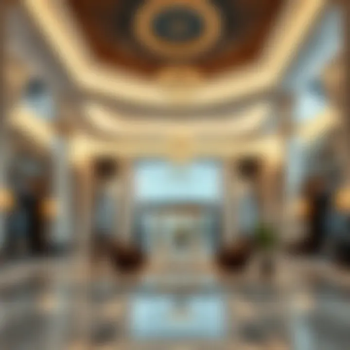 Interior lobby of MM Tower Deira with elegant decor