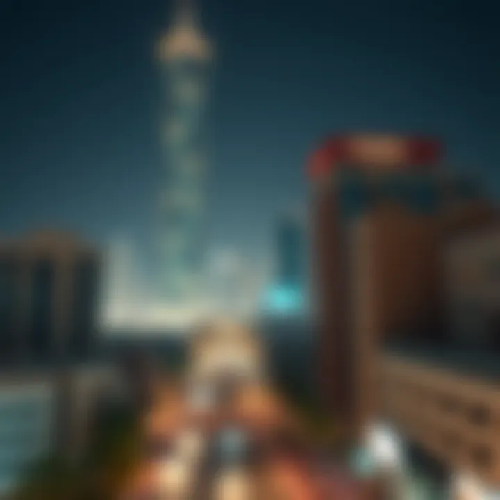 Surrounding neighborhood of MM Tower Deira illustrating urban dynamics