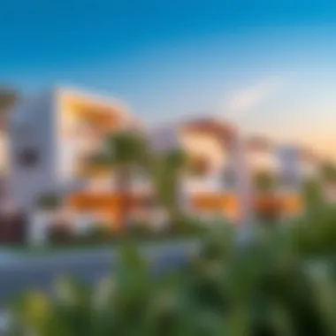 Innovative Architecture in Nad Al Shiba Gardens Modern architectural design of residential units in Nad Al Shiba Gardens