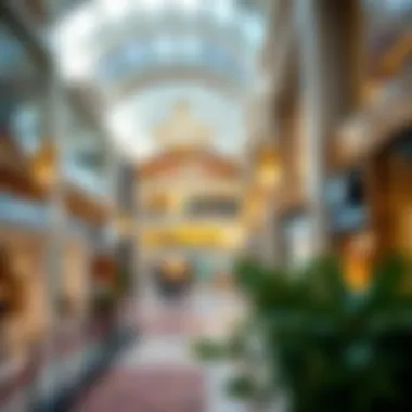 Interior shot of Grand City Mall highlighting shopping areas and ambiance