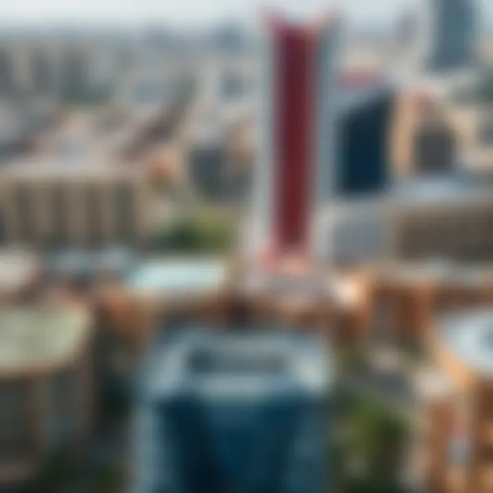 Surrounding urban development near Grand City Mall illustrating community growth