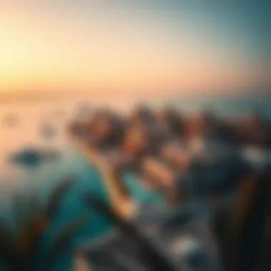 Aerial View of Luxury Villas on Nurai Island Stunning aerial view of Nurai Island showcasing luxury villas