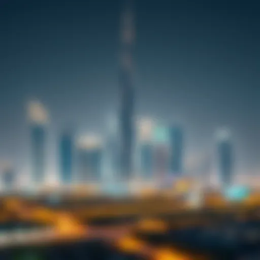 Skyline of Dubai with off-plan developments